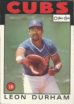 1986 O-Pee-Chee Baseball Cards 058      Leon Durham